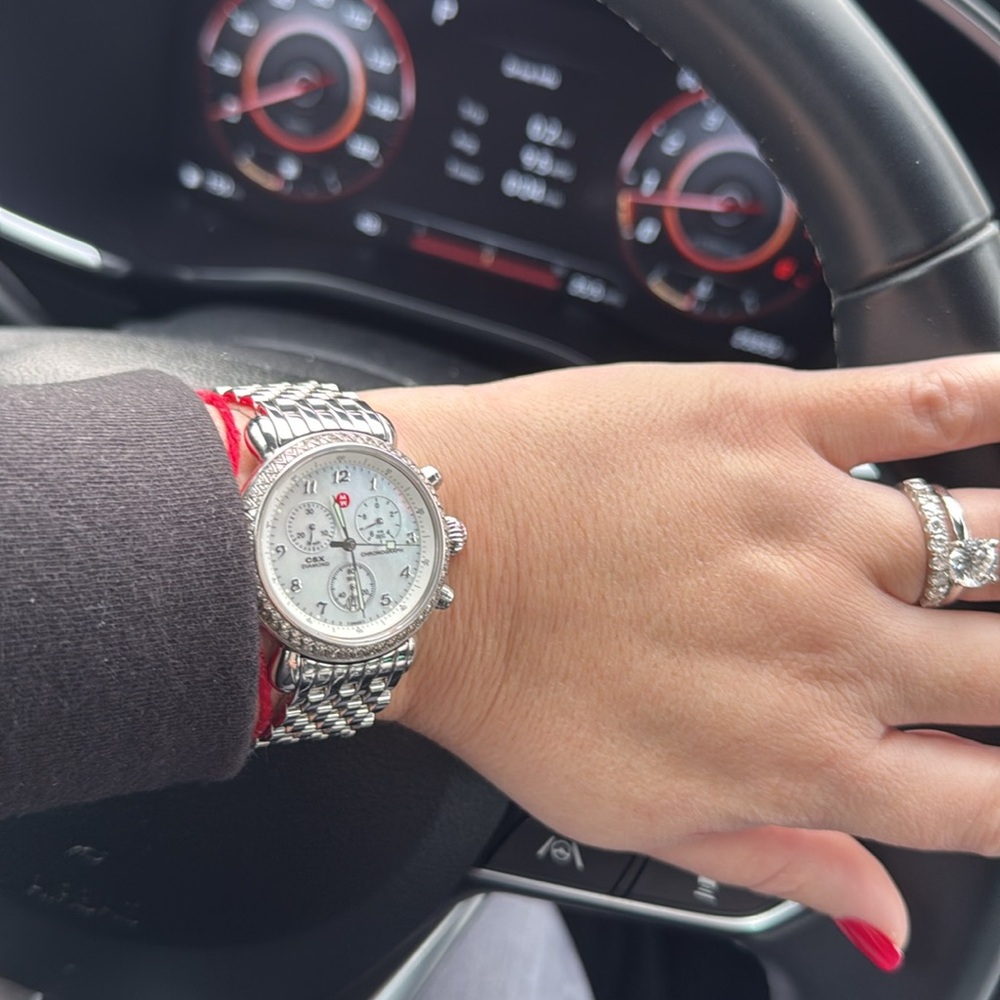 - Michele sx diamond chronograph watch great condition extra links